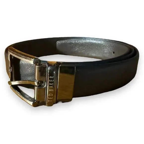 Ted Baker | Accessories | Ted Baker Black Brown Reversible Leather Dress  Belt 4 | Poshmark